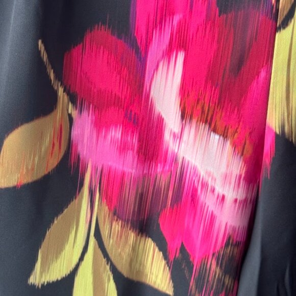 Torrid Black Floral Wide Leg Pants - Picture 3 of 6